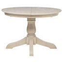  Coaster Furniture Orrison 121261 Oval 62-inch Wood Extension Leaf Dining Table - Linen IMAGE 4