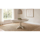  Coaster Furniture Orrison 121261 Oval 62-inch Wood Extension Leaf Dining Table - Linen IMAGE 5