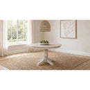  Coaster Furniture Orrison 121261 Oval 62-inch Wood Extension Leaf Dining Table - Linen IMAGE 7