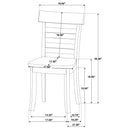  Coaster Furniture Orrison 121262 Set of 2 Ladder Back Dining Side Chair - Linen IMAGE 10