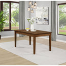  Coaster Furniture Atwood 121761 Rectangular Wood Dining Table - Warm Brown IMAGE 4