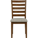  Coaster Furniture Atwood 121762 Wood Dining Side Chair Upholstered Seat - Warm Brown IMAGE 4
