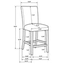  Coaster Furniture Paxton 122179BGE Set of 2 Upholstered Counter Height Dining Chair - Beige IMAGE 10