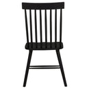  Coaster Furniture Andrews 122502BLK Set of 2 Windsor Spindle Back Dining Side Chair - Black IMAGE 11