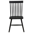  Coaster Furniture Andrews 122502BLK Set of 2 Windsor Spindle Back Dining Side Chair - Black IMAGE 12