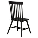  Coaster Furniture Andrews 122502BLK Set of 2 Windsor Spindle Back Dining Side Chair - Black IMAGE 2