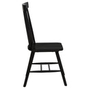  Coaster Furniture Andrews 122502BLK Set of 2 Windsor Spindle Back Dining Side Chair - Black IMAGE 4