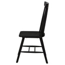  Coaster Furniture Andrews 122502BLK Set of 2 Windsor Spindle Back Dining Side Chair - Black IMAGE 5