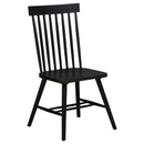  Coaster Furniture Andrews 122502BLK Set of 2 Windsor Spindle Back Dining Side Chair - Black IMAGE 9