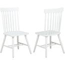  Coaster Furniture Andrews 122502WHT Set of 2 Windsor Spindle Back Dining Side Chair - White IMAGE 1