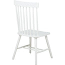  Coaster Furniture Andrews 122502WHT Set of 2 Windsor Spindle Back Dining Side Chair - White IMAGE 9