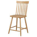  Coaster Furniture Andrews 122509 Set of 2 Windsor Counter Height Dining Side Chair - Light Ash IMAGE 3