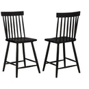  Coaster Furniture Andrews 122509BLK Set of 2 Windsor Counter Height Dining Side Chair - Black IMAGE 1