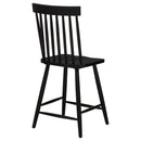  Coaster Furniture Andrews 122509BLK Set of 2 Windsor Counter Height Dining Side Chair - Black IMAGE 2