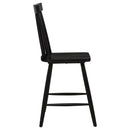  Coaster Furniture Andrews 122509BLK Set of 2 Windsor Counter Height Dining Side Chair - Black IMAGE 6