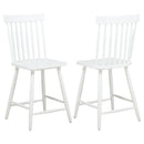  Coaster Furniture Andrews 122509WHT Set of 2 Windsor Counter Height Dining Side Chair - White IMAGE 1