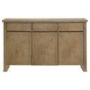  Coaster Furniture Adina 193615 3-door 59-inch Sideboard Server  - Distressed Light Brown IMAGE 10