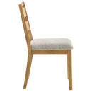  Coaster Furniture Duncan 193652 Set of 2 Ladder Back Dining Side Chair - Washed Oak IMAGE 3