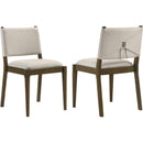  Coaster Furniture Ottowa 193662 Set of 2 Upholstered Dining Side Chair - Brown IMAGE 1