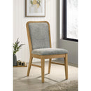  Coaster Furniture Croyden 193732 Set of 2 Dining Side Chair - Weathered Natural IMAGE 4