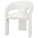  Coaster Furniture Carlow 193813WHT Set of 2 Upholstered Dining Arm Chair - White IMAGE 2