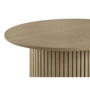  Coaster Furniture Hamlyn 193938NAT 43-inch Round Wood Counter Height Dining Table - Natural Oak IMAGE 2