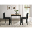  Coaster Furniture Garza 193980 Space Saving Rectangular Dining Table - Greige Oak IMAGE 5