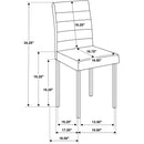  Coaster Furniture Garza 193982 Set of 4 Upholstered Dining Side Chair - Black IMAGE 11