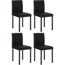  Coaster Furniture Garza 193982 Set of 4 Upholstered Dining Side Chair - Black IMAGE 1