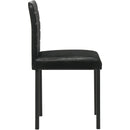  Coaster Furniture Garza 193982 Set of 4 Upholstered Dining Side Chair - Black IMAGE 9