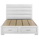  Coaster Furniture Felicity 203510KE Eastern King Storage Bed - White High Gloss IMAGE 3