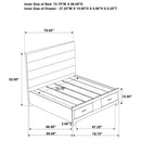  Coaster Furniture Felicity 203510KW California King Storage Bed - White High Gloss IMAGE 10