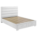  Coaster Furniture Felicity 203510KW California King Storage Bed - White High Gloss IMAGE 1