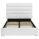  Coaster Furniture Felicity 203511F 53-inch Upholstered Full Platform Bed - White IMAGE 3