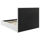  Coaster Furniture Felicity 203511KE 53-inch Upholstered Eastern King Platform Bed - White IMAGE 5