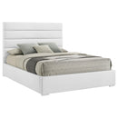  Coaster Furniture Felicity 203511KW 53-inch Upholstered California King Bed - White IMAGE 9