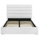  Coaster Furniture Felicity 203511Q 53-inch Upholstered Queen Platform Bed - White IMAGE 3