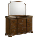  Coaster Furniture Garland 205303M 9-drawer Bedroom Dresser with Mirror - Brown Cherry IMAGE 1