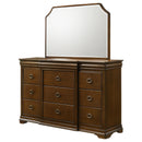  Coaster Furniture Garland 205303M 9-drawer Bedroom Dresser with Mirror - Brown Cherry IMAGE 9