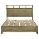  Coaster Furniture Hazlewood 207530KE 59-inch Eastern King Storage Bed - Vineyard Oak IMAGE 3