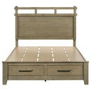 Coaster Furniture Hazlewood 207530Q 59-inch Queen Panel Storage Bed - Vineyard Oak IMAGE 2