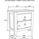  Coaster Furniture Hazlewood 207532 2-drawer Nightstand Bedside Table - Vineyard Oak IMAGE 13