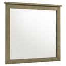  Coaster Furniture Hazlewood 207534 Dresser Mirror - Vineyard Oak IMAGE 2
