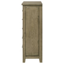  Coaster Furniture Hazlewood 207535 5-drawer Bedroom Chest - Vineyard Oak IMAGE 2