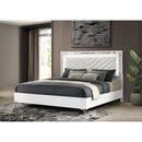  Coaster Furniture Cassia 215791KE Eastern King LED Panel Bed - White High Gloss IMAGE 4
