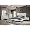  Coaster Furniture Cassia 215791KE Eastern King LED Panel Bed - White High Gloss IMAGE 5