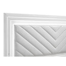  Coaster Furniture Cassia 215791KE Eastern King LED Panel Bed - White High Gloss IMAGE 6