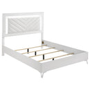  Coaster Furniture Cassia 215791Q Queen LED Panel Bed - White High Gloss IMAGE 1