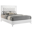  Coaster Furniture Cassia 215791Q Queen LED Panel Bed - White High Gloss IMAGE 8