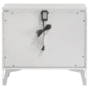  Coaster Furniture Cassia 215792 2-drawer Nightstand Bedside Table - White High Gloss IMAGE 3